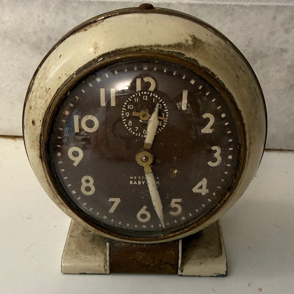 Vintage westclox Baby Ben Clock for repair or decor